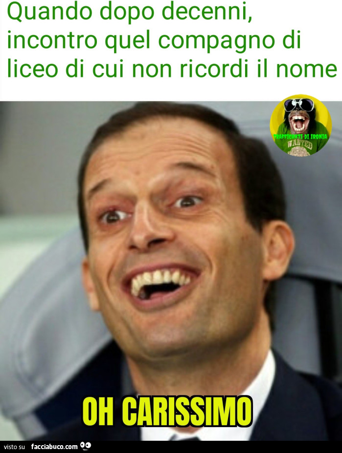 Quando dopo decenni incontri quel compagno di liceo di cui non ricordi il nome
