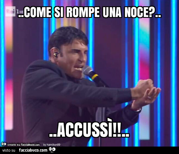 Come si rompe una noce? &hellip; accussi