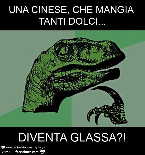 Una cinese, che mangia tanti dolci&hellip; diventa glassa?