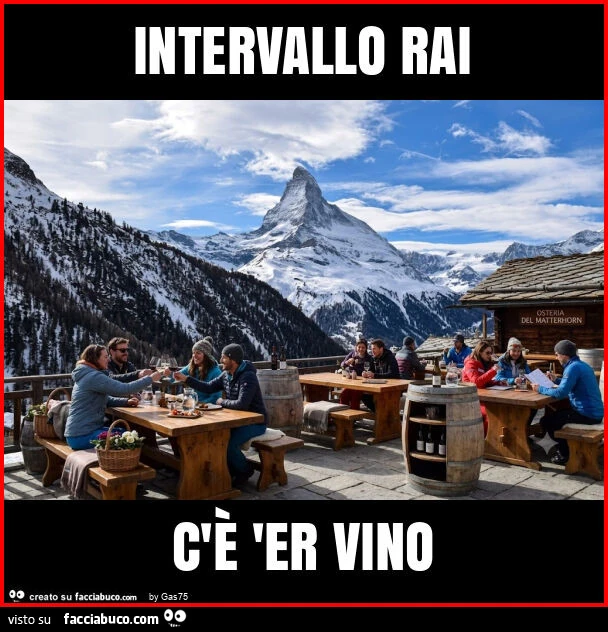 Intervallo rai c'รจ 'er vino
