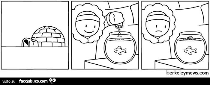 Igloo pesce rosso congelato