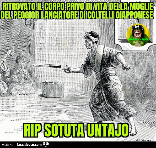 Ritrovato il gorpo privo di vita della moglie del peggior lanciatore di coltelli