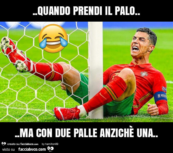 Quando prendi il palo&hellip; ma con due palle anzichè una