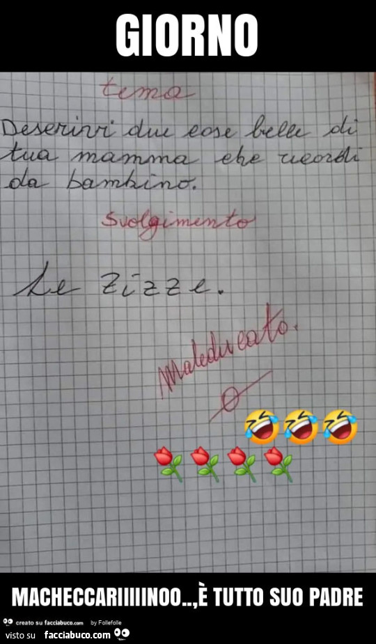 Giorno macheccariiiiinoo. , È Tutto suo padre