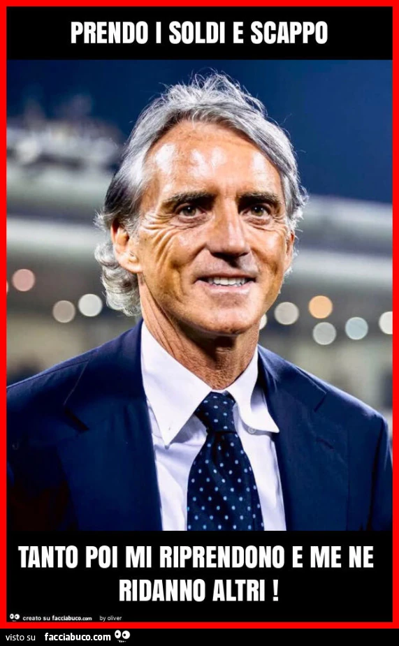 Prendo i soldi e scappo tanto poi mi riprendono e me ne ridanno altri