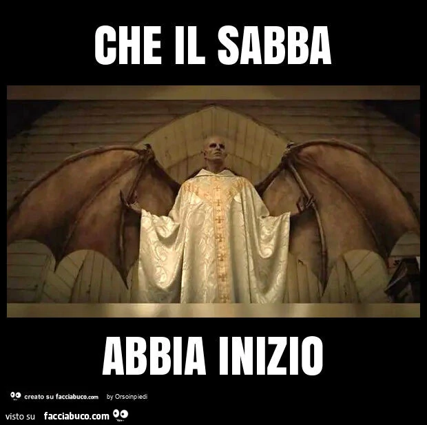 Che il sabba abbia inizio
