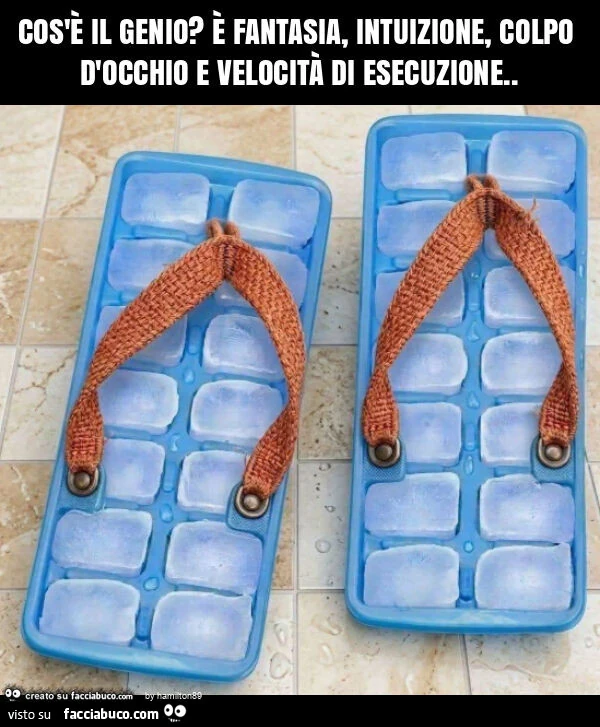 Cos'è il genio? È Fantasia, intuizione, colpo d'occhio e velocità di esecuzione