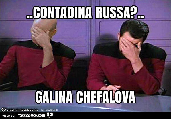 Contadina russa? . Galina chefalova