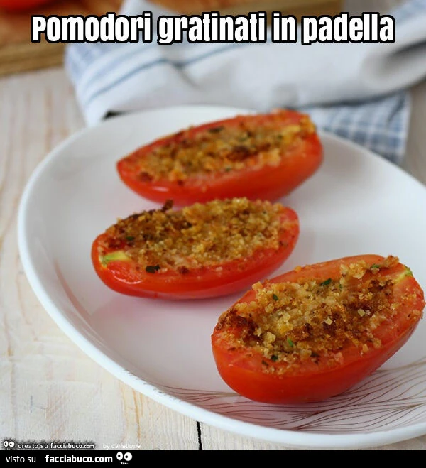 Pomodori gratinati in padella