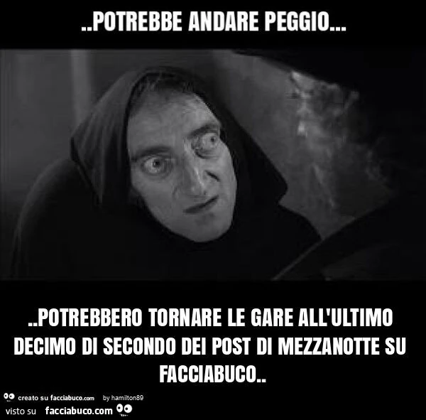 Potrebbero tornare le gare all'ultimo decimo di secondo dei post di mezzanotte su facciabuco