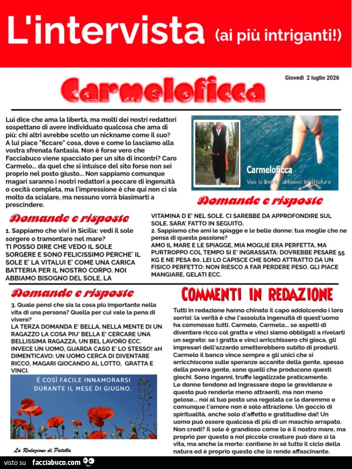 Intervista a Carmeloficca