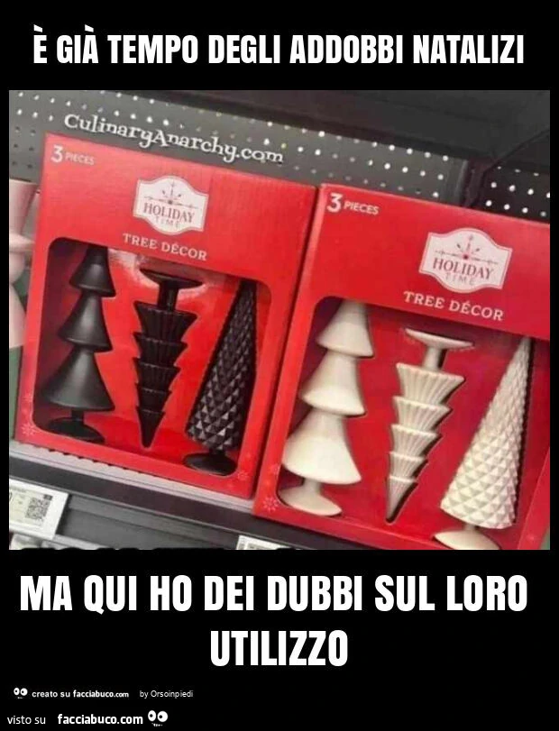 È già tempo degli addobbi natalizi ma qui ho dei dubbi sul loro utilizzo