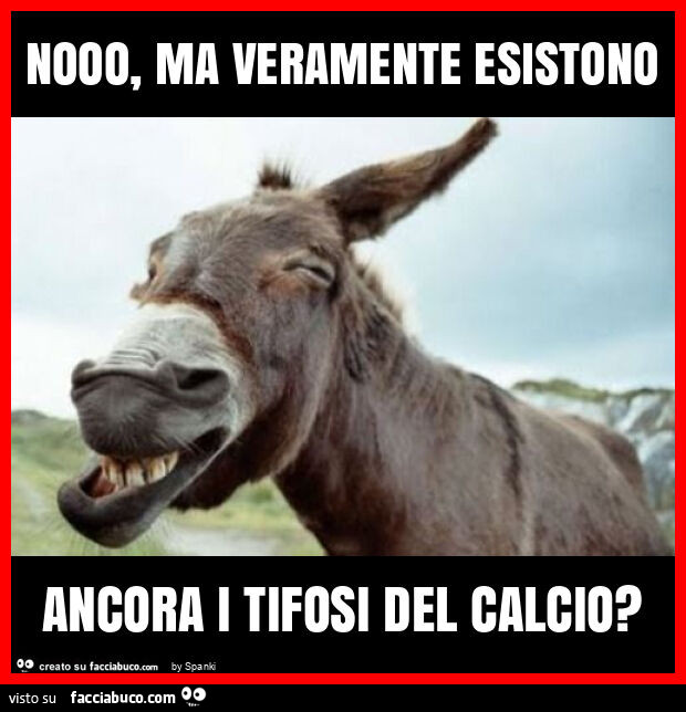 Nooo, ma veramente esistono ancora i tifosi del calcio?