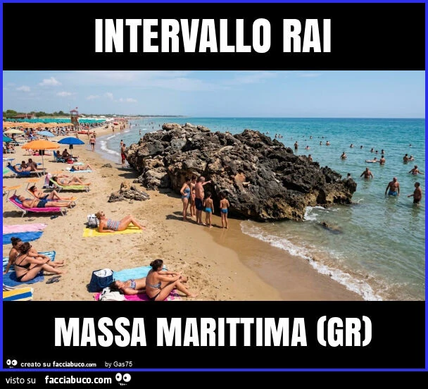Intervallo rai massa marittima (gr)