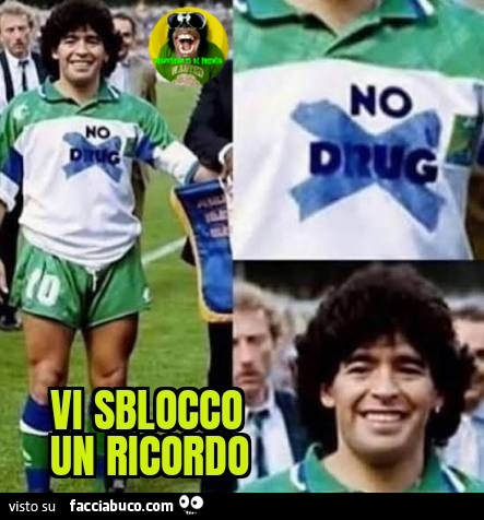 Vi sblocco un ricordo Maradona no drug
