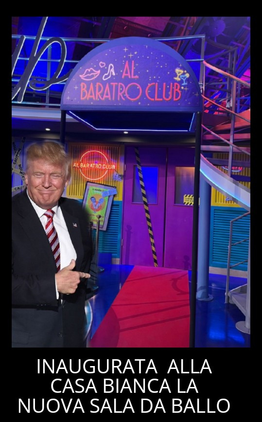Donald Trump oggi inaugura la nuova sala da ballo alla Casa Bianca. Noi Europei siamo tutti invitati