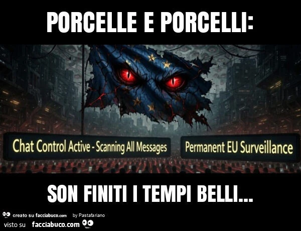 Porcelle e porcelli: son finiti i tempi belli