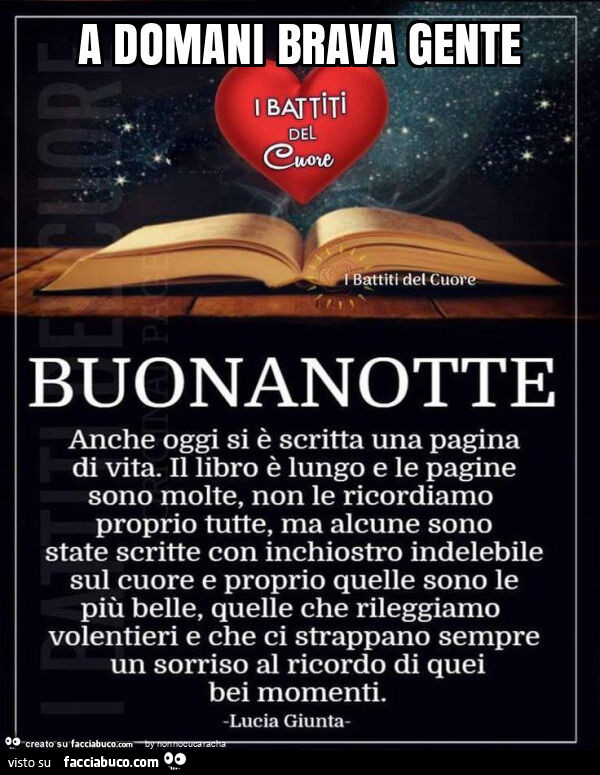 A domani brava gente