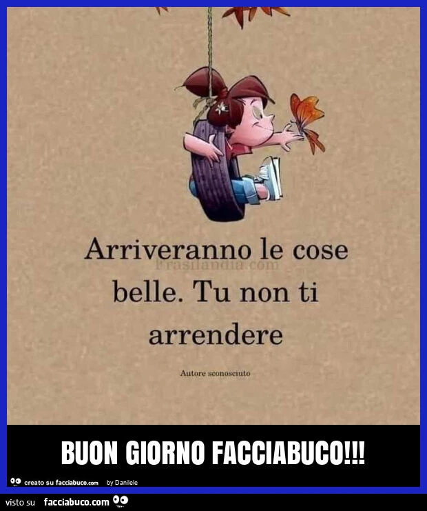 Buon giorno facciabuco