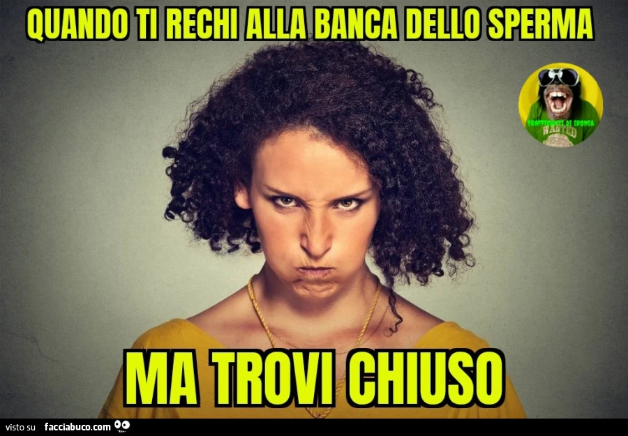 Quando ti rechi alla banca dello sperma ma trovi chiuso