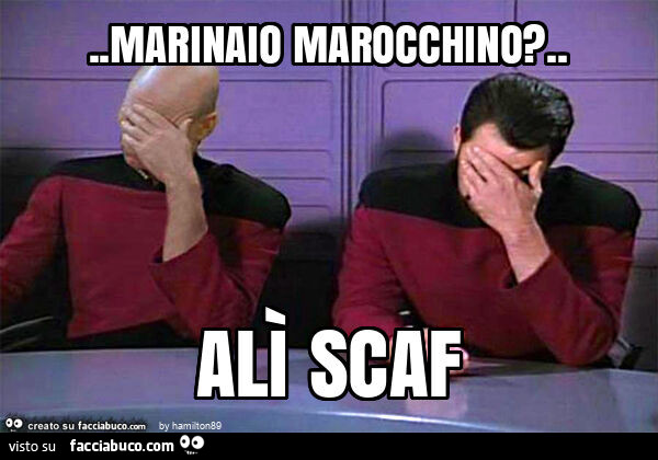 Marinaio marocchino? . Alì scaf