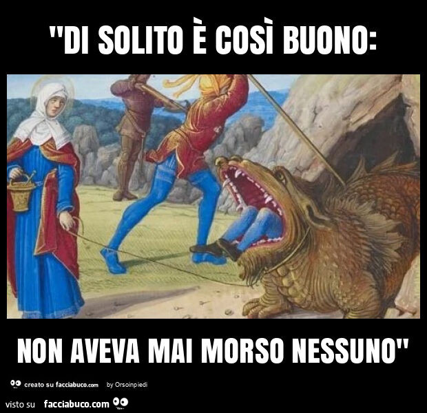 "di solito è così buono: non aveva mai morso nessuno"