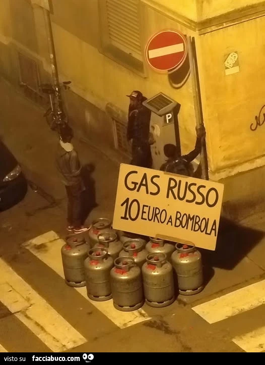Gas russo: 10 euro a bombola