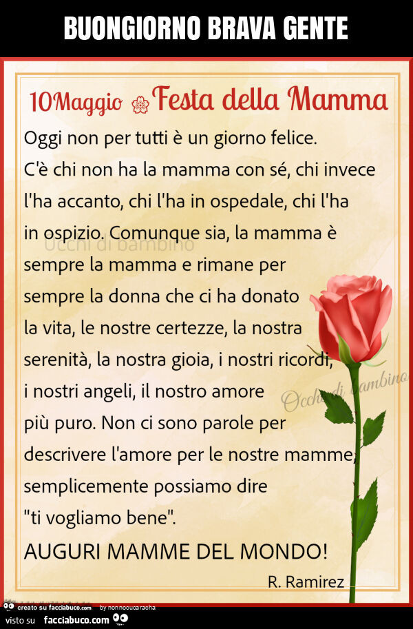 Buongiorno brava gente