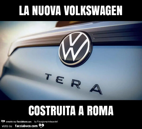 La nuova volkswagen costruita a roma