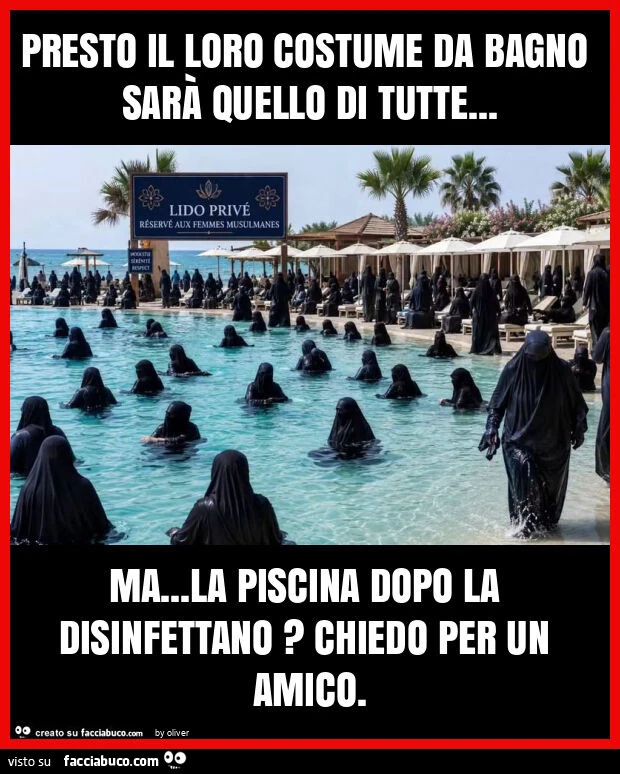 Presto il loro costume da bagno sarà quello di tutte&hellip; ma&hellip; la piscina dopo la disinfettano? Chiedo per un amico