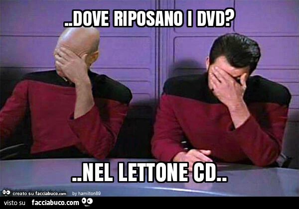 Dove riposano i dvd? . Nel lettone cd