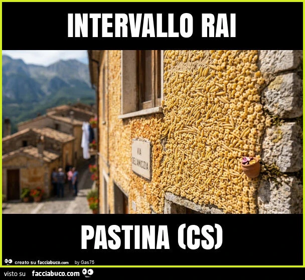 Intervallo rai pastina (cs)