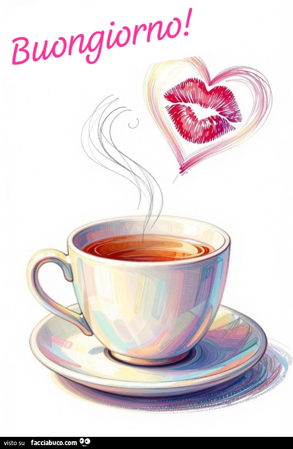 Buongiorno. Caffè e bacio