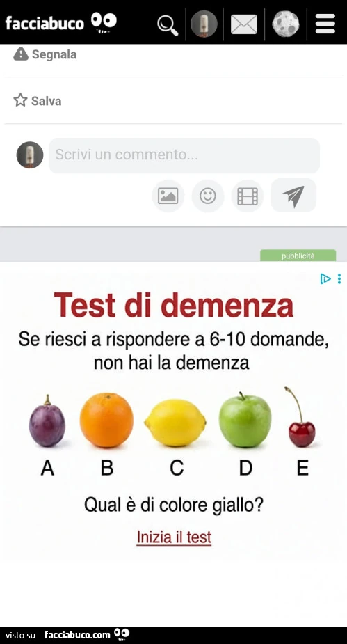 Test di demenza