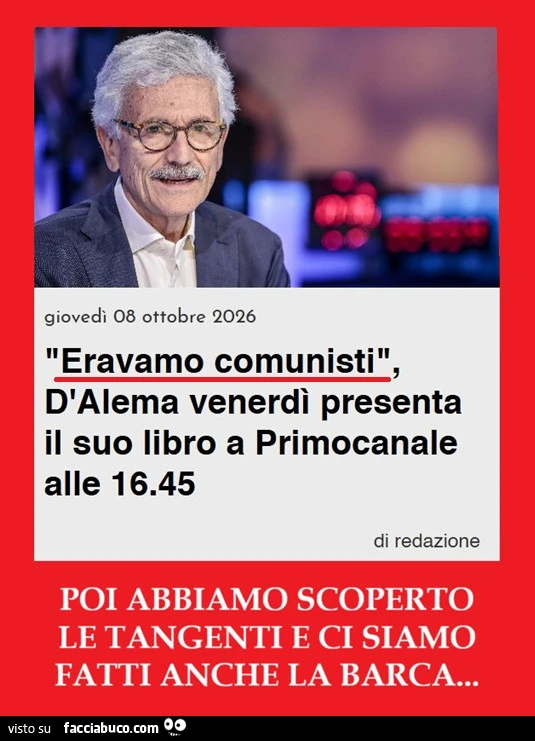 "Eravamo comunisti" libro di D'Alema, Ikarus