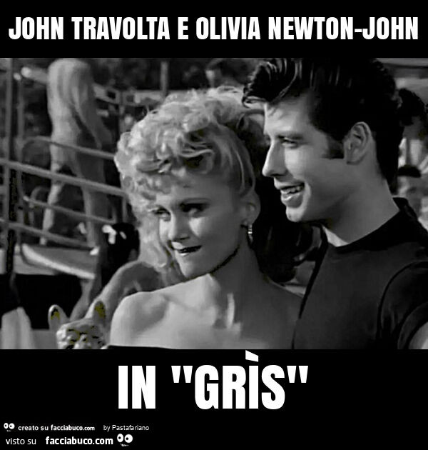 John travolta e olivia newton-john in "grรฌs"