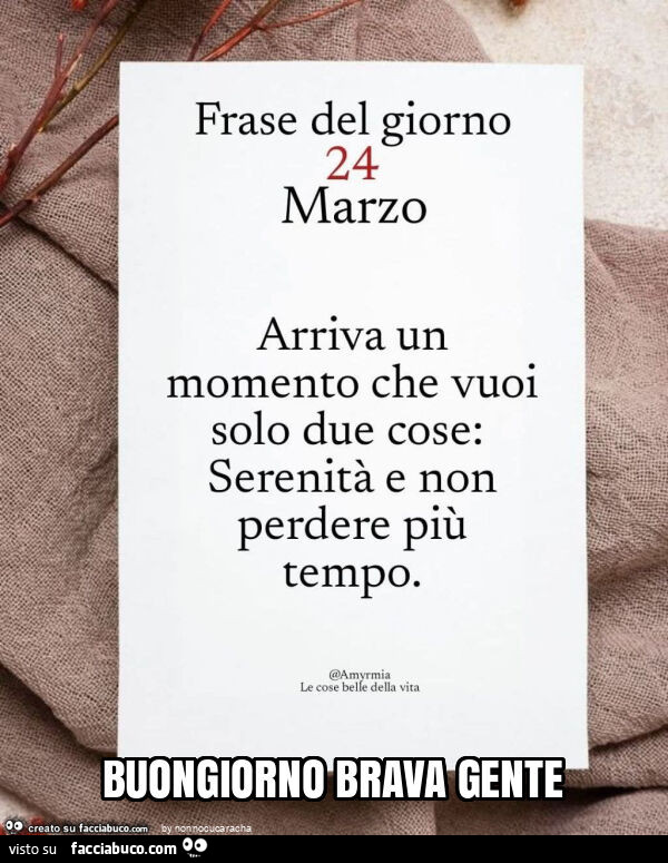 Buongiorno brava gente