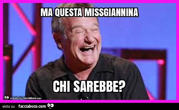 Ma questa missgiannina chi sarebbe?