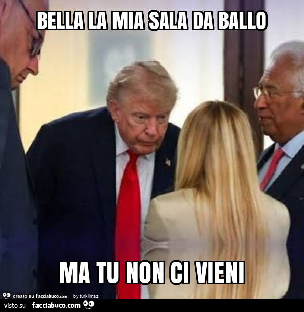 Bella la mia sala da ballo ma tu non ci vieni