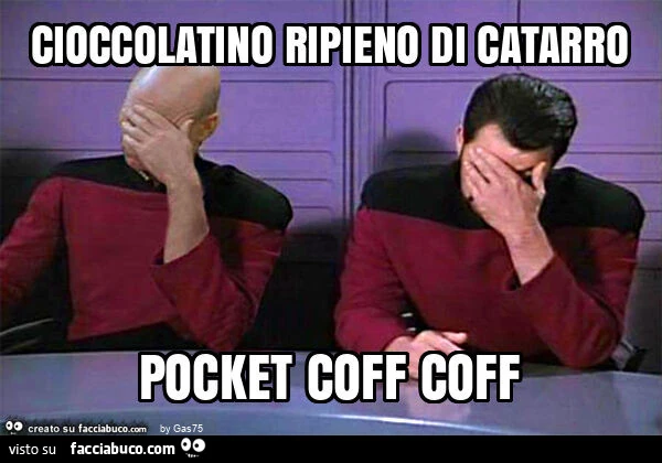 Cioccolatino ripieno di catarro pocket coff coff
