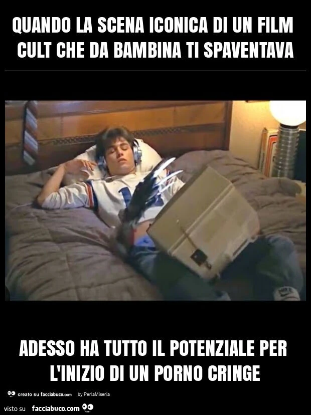 Quando la scena iconica di un film cult che da bambina ti spaventava adesso ha tutto il potenziale per l'inizio di un porno cringe