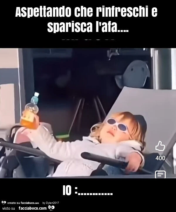 Aspettando che rinfreschi e sparisca l'afa&hellip; io: &hellip;