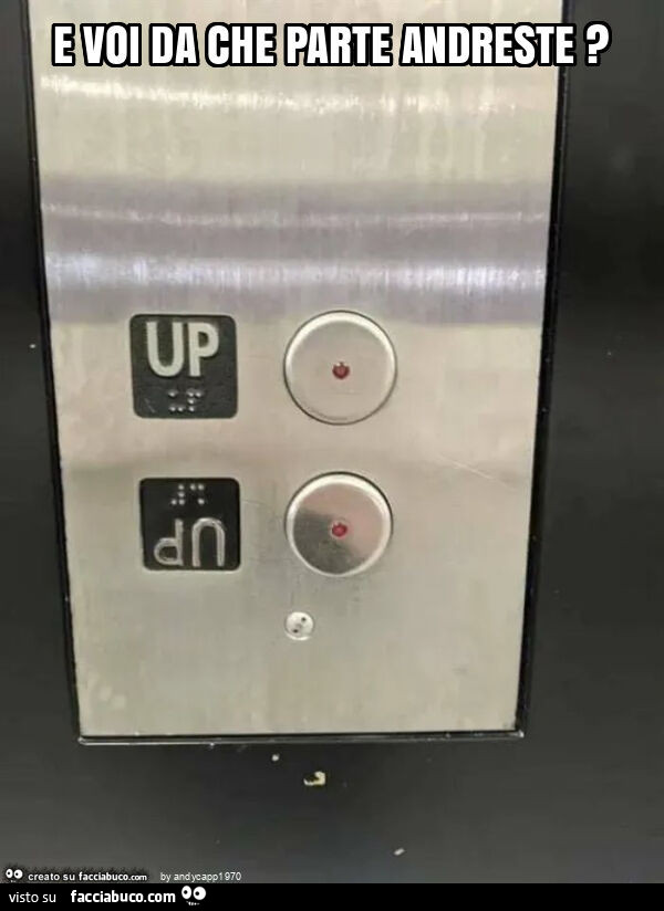 E voi da che parte andreste?