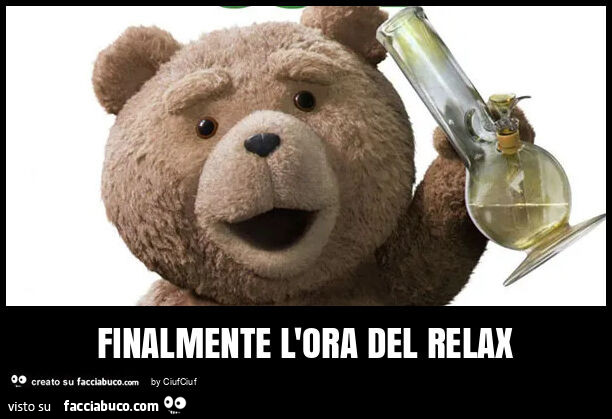 Finalmente l'ora del relax