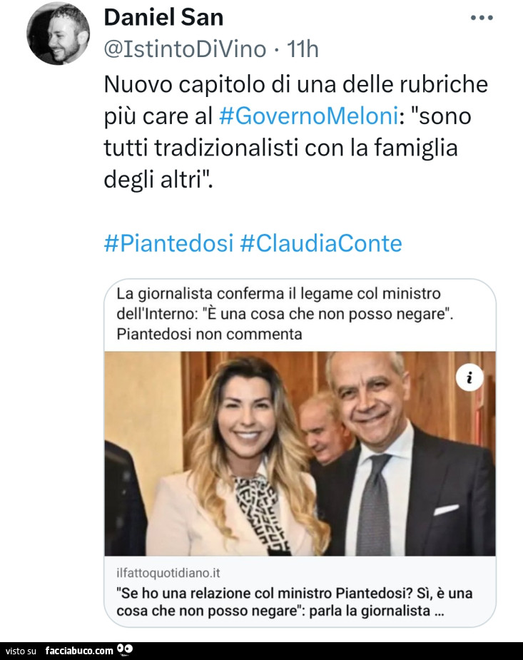 Nuovo capitolo di una delle rubriche più care al governo meloni