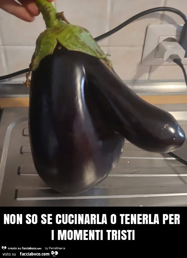 Non so se cucinarla o tenerla per i momenti tristi