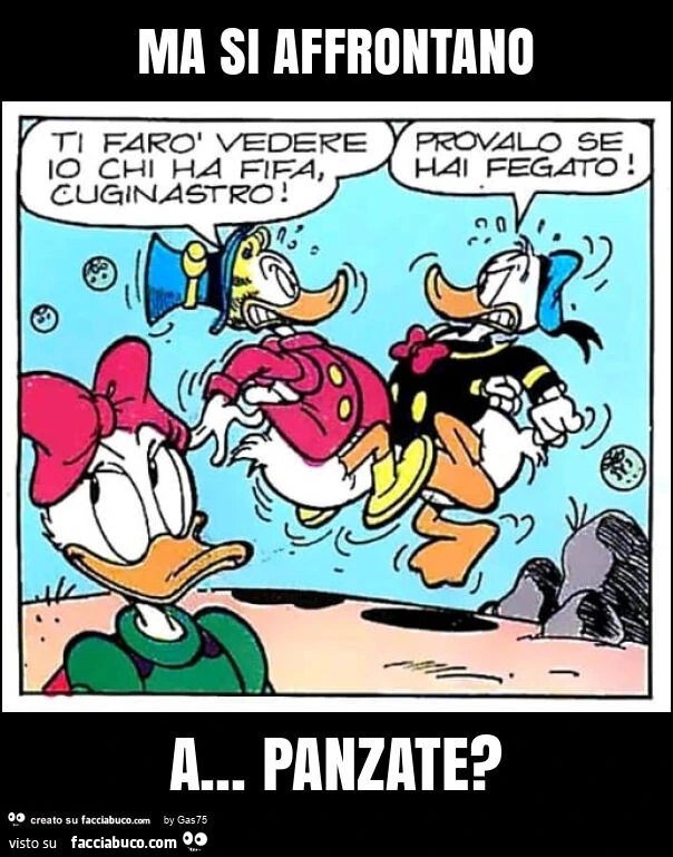 Ma si affrontano a&hellip; panzate?