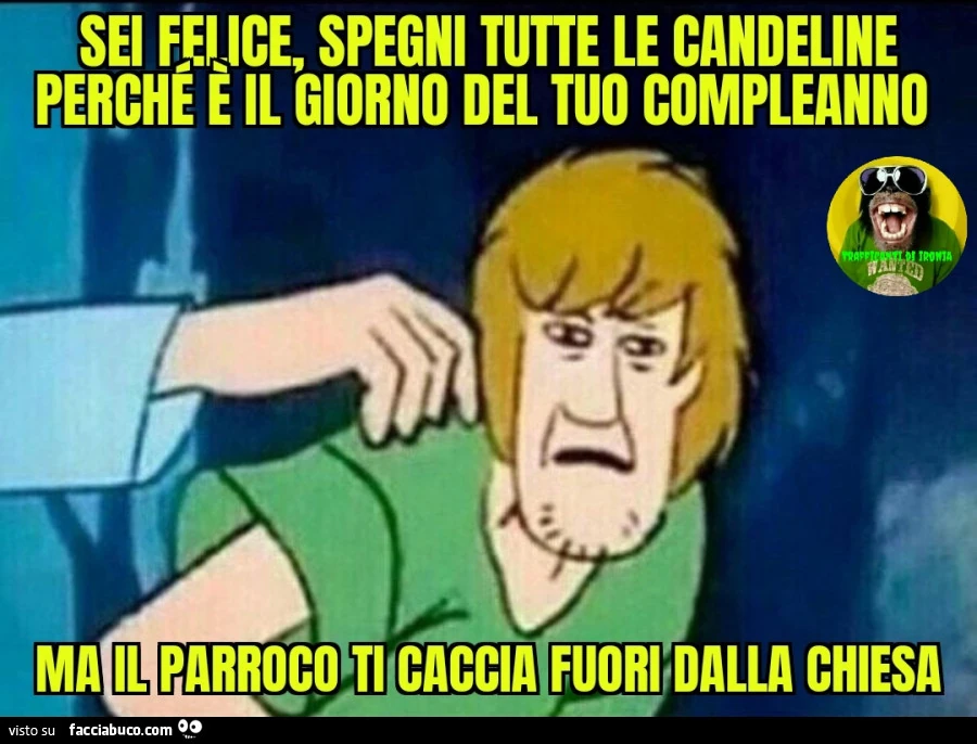 Sei felice spegni tutte le candeline perchรฉ รจ il giorno del tuo compleanno