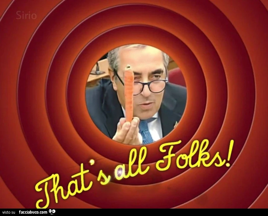 Gasparri: that's all folks