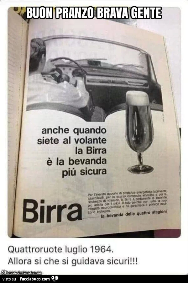 Buon pranzo brava gente